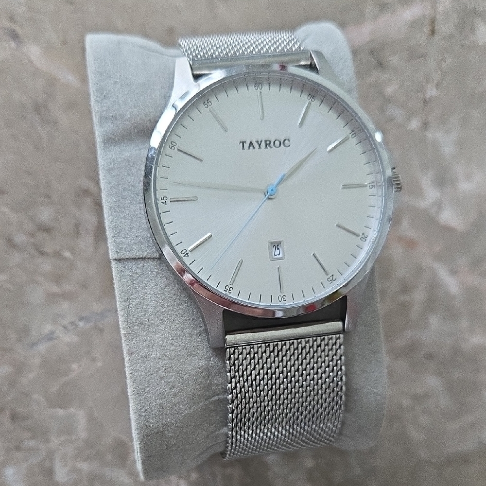 Silver Mesh Men's Watch